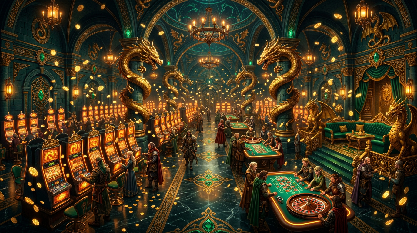 Интерьер казино Dragon Money